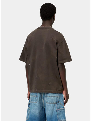 T-SHIRT PAINTER, 47EJ Tobacco, destroy wash, splatter, small
