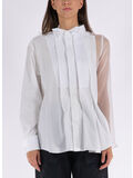 CAMICIA CHIFFON MIX COTTON POPLIN, 151 OFF WHITE, thumb