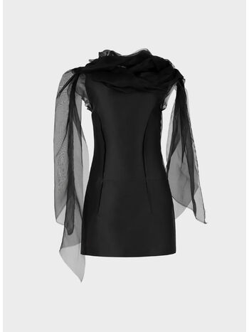 ABITO SHIFT, 1086 Black satin, small