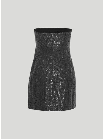 ABITO MINI TWILL SEQUIN, 1000 BLACK, small