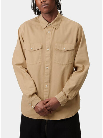 CAMICIA SANTA FE, 07EGD DUSTY H BROWN, small