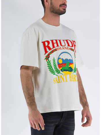 T-SHIRT RHUDE BEACH CHAIR TEE, 0611 VTG WHITE, small