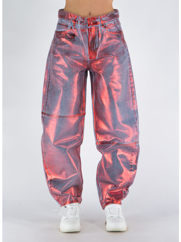 JEANS FOIL DENIM, 847 RED ALERT, large
