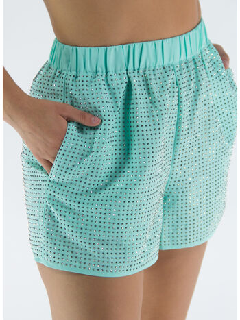 SHORTS MINT HOT FIX TAFFETA, MINT, small