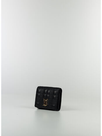 PORTAFOGLIO BIFOLD LOLA PICCOLO IN MONTONE TRAPUNTATO, A1189 BLACK, small