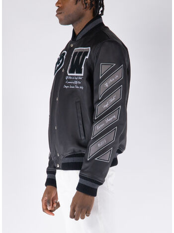 GIACCA VARSITY MOON LEA, 1010 BLACK BLACK, small