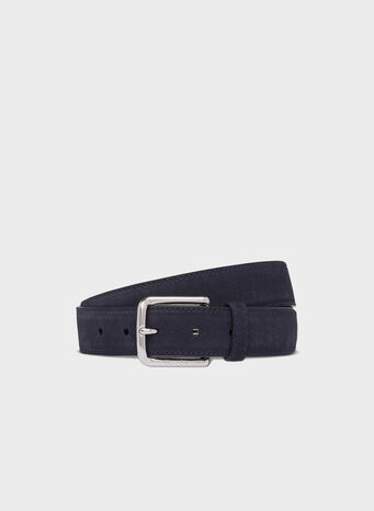 CINTURA SQUARE BUCKLE BELT, F0ABMNAVY, small