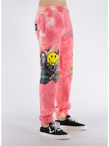 PANTALONE SMILEY LOOK AT THE BRIGHT SIDE, PINK TIE-DYE, small