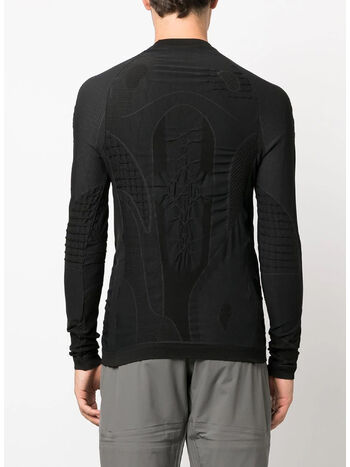 FELPA ROUNDNECK 3D KNIT, GRY0008 GREY/BLACK, small