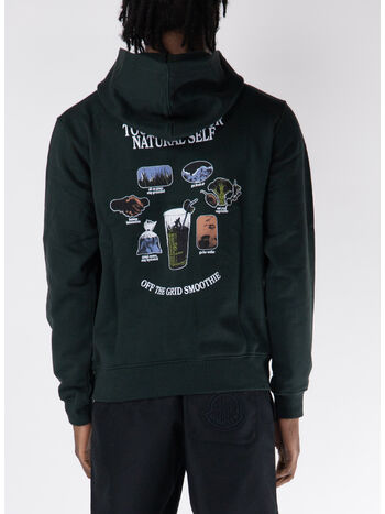 FELPA HOODIE SMOOTHIE, JET BLACK, small