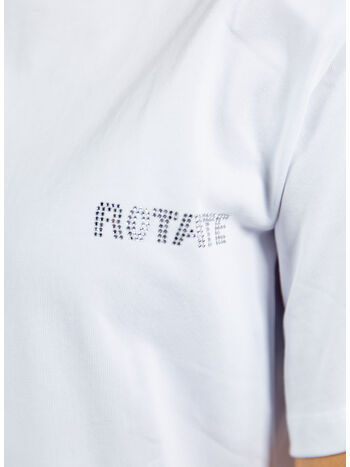 T-SHIRT STRAIGHT LOGO, 11-0601 BRIGHT WHITE, small