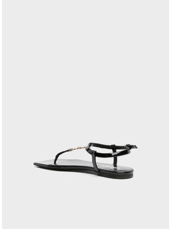 SANDALO T 10 PATENT CALF LEATHER, 1B00V BLACK VERSACE GOLD, small