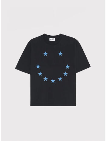 T-SHIRT SPIRIT SMILE, BLACK, small