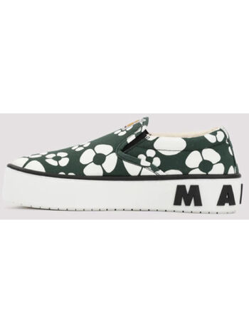 SCARPA SLIP ON VERDI MARNI X CARHARTT WIP, ZO265 FOREST GREEN/STONE WHITE, small