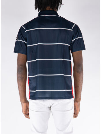 T-SHIRT STRIPED SPORTIF S/S, NAVY, small