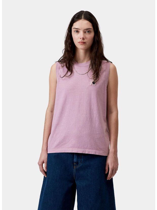 CANOTTA NELSON A-SHIRT, 3IBGD Gentle Purple, garment dyed, large