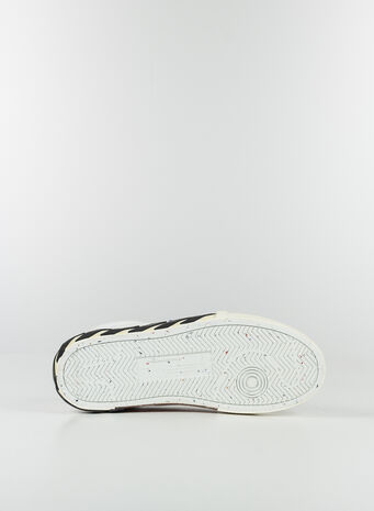SCARPA BASSA VULCANIZZATA CANVAS, 0146WHITENAVY, small