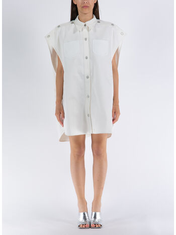CAMICIA MEGA-STYLING DRY DENIM SHIRT, 0001 HERITAGE WHITE, small