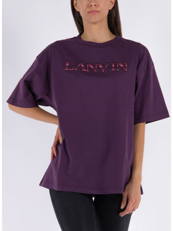 T-SHIRT CURB EMBROIDERED OVERSIZED, 781 CASSIS, small