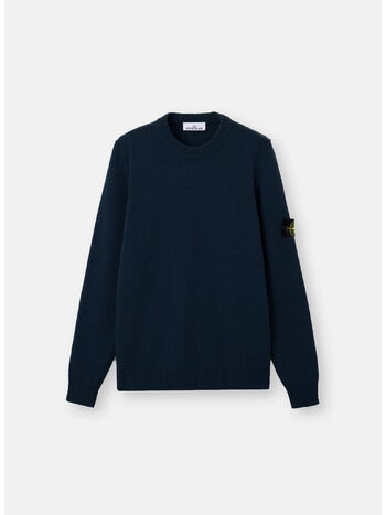 MAGLIONE GIROCOLLO LAMBSWOOL, V0020 NAVY BLUE, small
