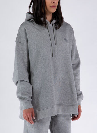 FELPA CON CAPPUCCIO, 921 PALOMAMELANGE, small