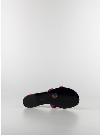 SANDALI BASSI CON CRISTALLI GRECA MAZE, , small