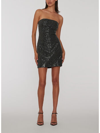 ABITO MINI TWILL SEQUIN, 1000 BLACK, small