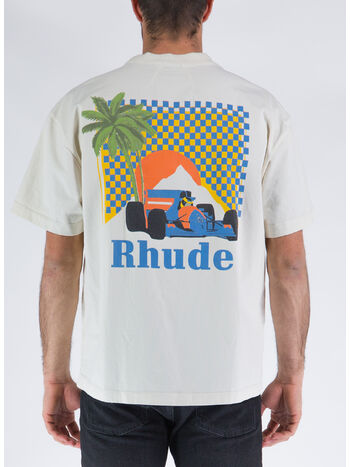 T-SHIRT MOONLIGHT TROPICS TEE, 0611 VTG WHITE, small