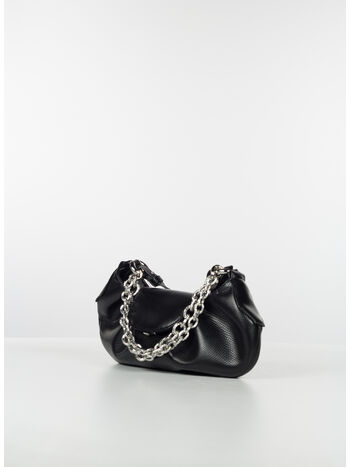 BORSA MIMESI APPLE SNAKE, BLACK, small