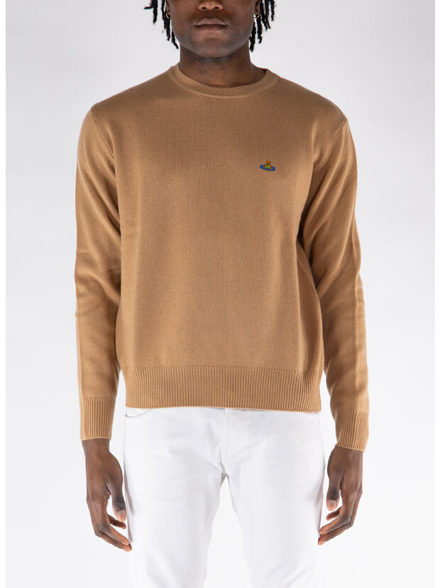 MAGLIONE GIROCOLLO ALEX, C407 CAMEL, large