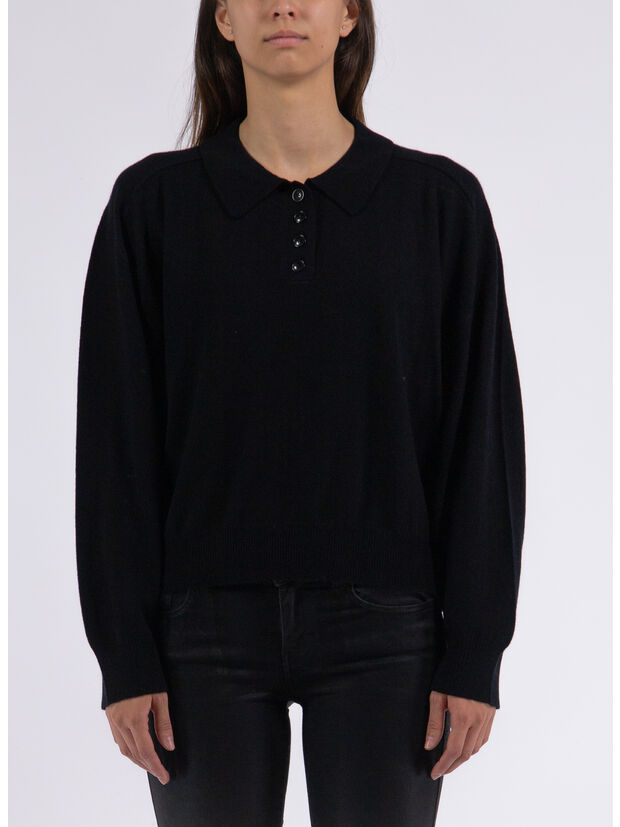 POLO KNIT CASHMERE, BLACK, large