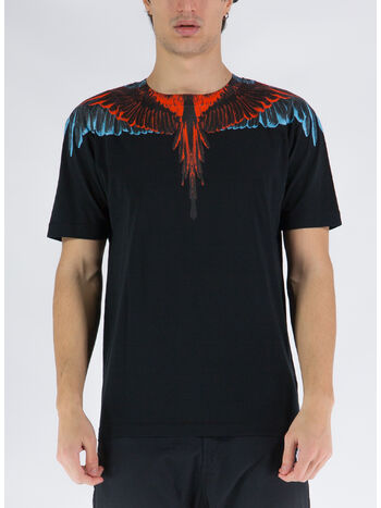 T-SHIRT ICON WINGS, 1025 BLACK RED, small