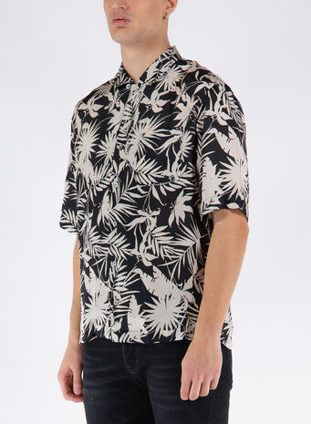 CAMICIA BOWLING, 0990NERO, small