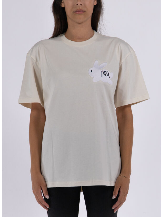 T-SHIRT BUNNY EMBROIDERY LOGO, 132 BEIGE, large