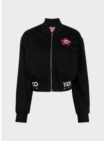 GIACCA BOMBER TARGET, BM RINSE BLACK DENIM, small