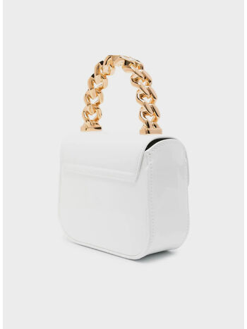 BORSA MINI TOP HANDLE CALF, 1W00V OPTICAL WHITE, small