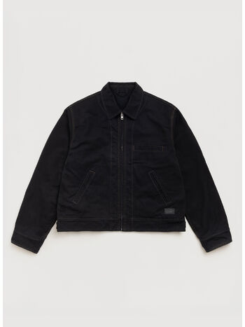 WORK JACKET COLLARED, 0001 BLACK, small