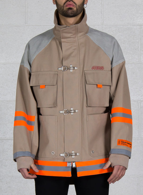 HERON PRESTON GIUBBOTTO CANVAS FIREMAN JACKET Beige Susi