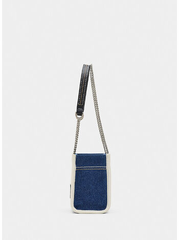 BORSA TOTE CROSSBODY THE DENIM CHAIN, 473 DARK WASH, small