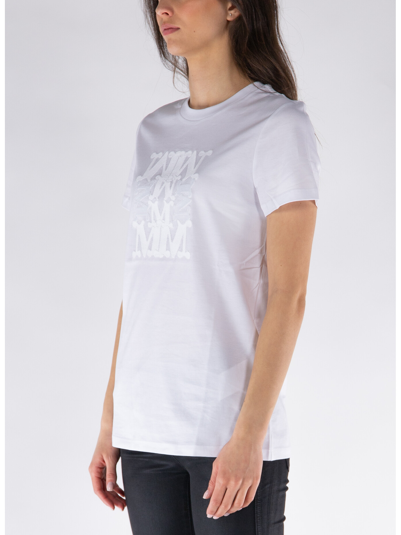 ★Max Mara★ TAVERNA Short Sleeve T-Shirt White 119410526000 White t shirts | Max Mara