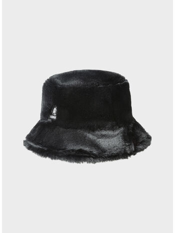 CAPPELLO FAUX FUR BUCKET UNISEX, SB002 SOLID BLACK, small