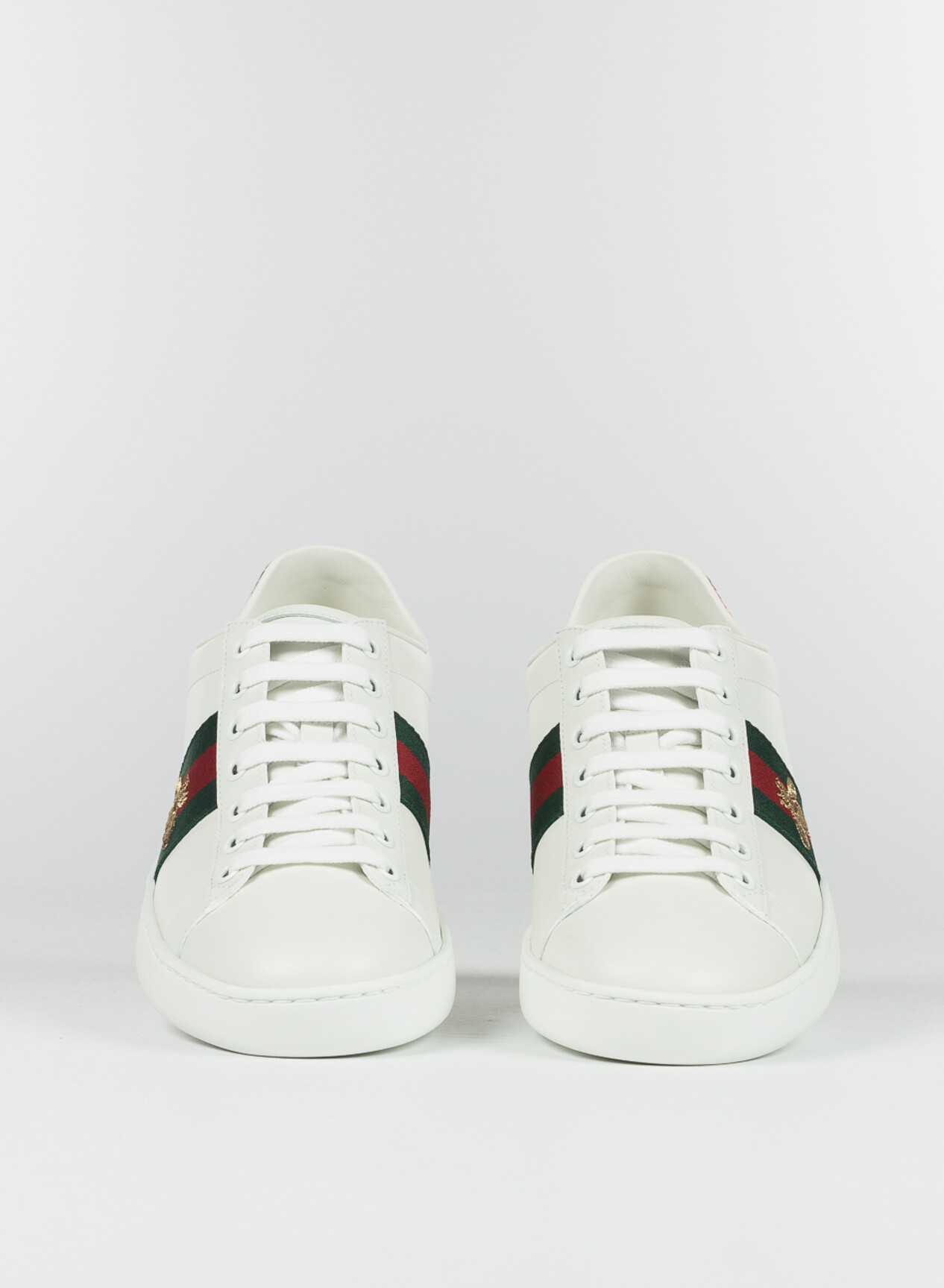 White Ace Sneakers With Bee - Antonia