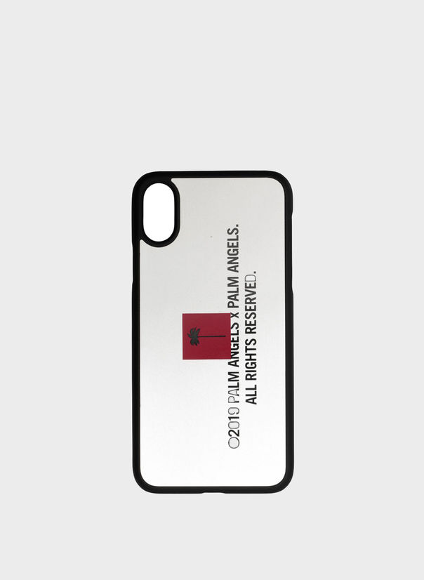 COVER PALM TREE IPHONE X CASE, SILVER, large