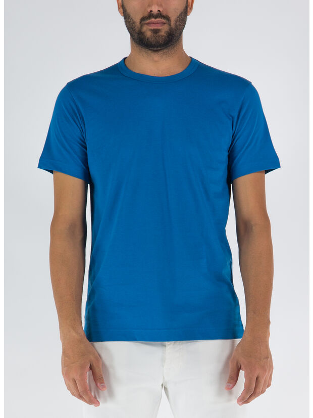 T-SHIRT MENS, 1 BLUE, large