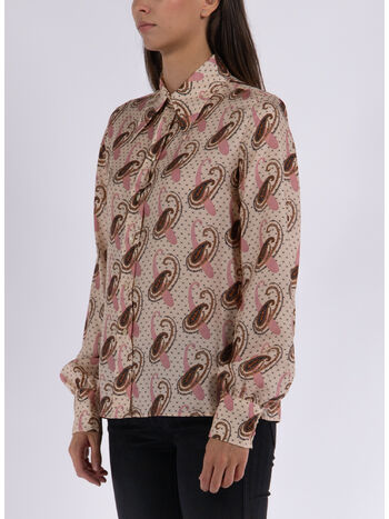 CAMICIA IN TWILL DI SETA PAISLEY, 990, small