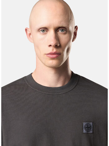 T-SHIRT COMBED ORGANIC COTTON JERSEY, V0062 LEAD GREY, small