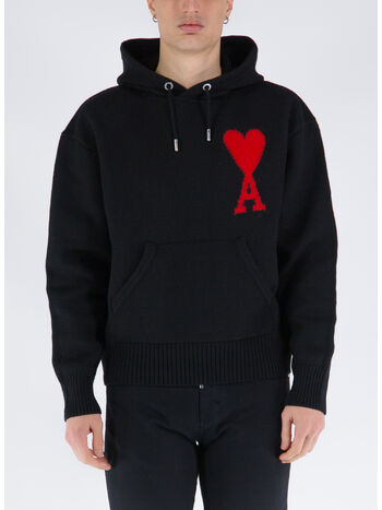 MAGLIONE ADC KNITTED, BLACKRED009, small