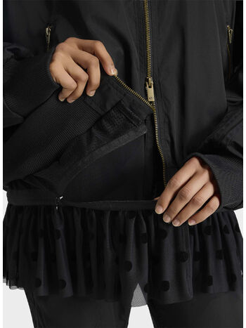 GIACCA LAYERED BOMBER, BLACK, small