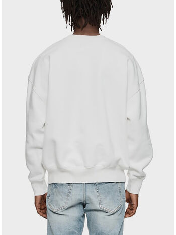 FELPA FLEECE CREWNECK, HCWW BRILLIANT WHITE WORD, small