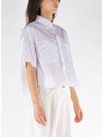CAMICIA THOMAS MASON COTTON POPLIN, 151 OFF WHITE, small
